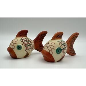 Vintage Koi Fish Salt Pepper Shakers Made in Japan